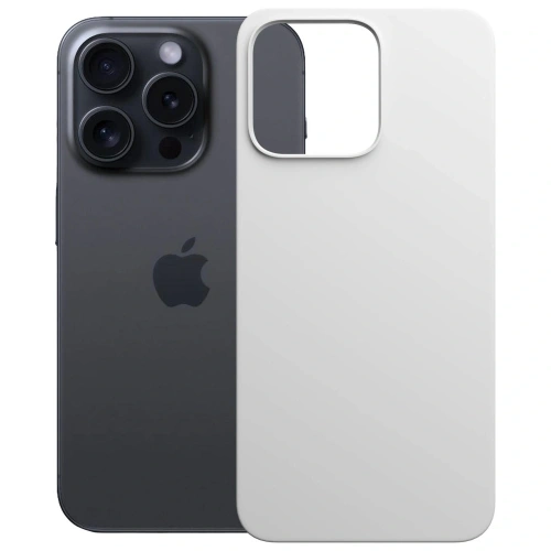 Etui 3MK Hardy MagSilicone do Apple iPhone 15 Pro Max srebrny