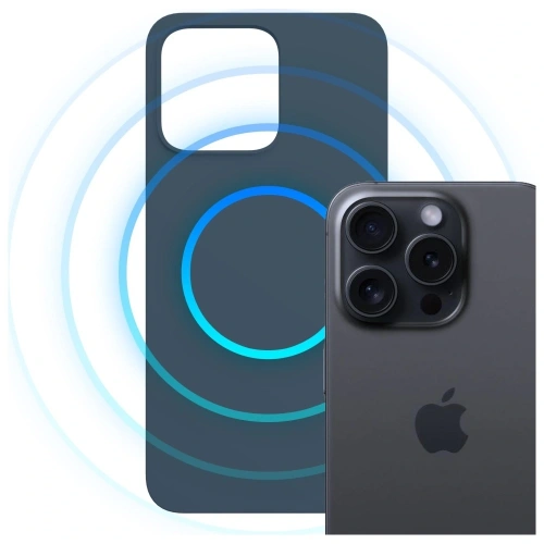 Etui 3MK Hardy MagSilicone do Apple iPhone 15 Pro niebieski