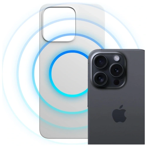 Etui 3MK Hardy MagSilicone do Apple iPhone 15 Pro srebrny