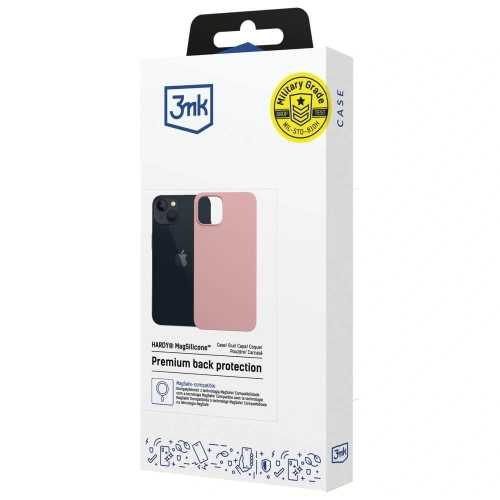 Etui 3MK Hardy MagSilicone do Apple iPhone 15 różowy