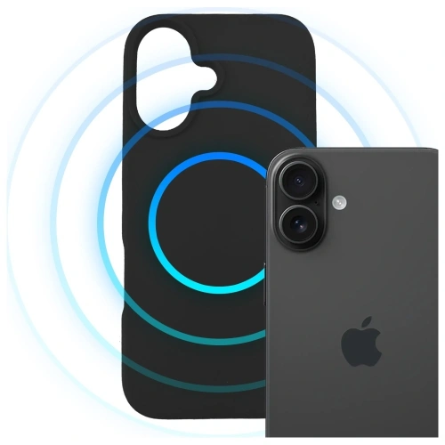 Etui 3MK Hardy MagSilicone do Apple iPhone 16 grafitowy