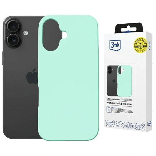 Etui 3MK Hardy MagSilicone do Apple iPhone 16 morski