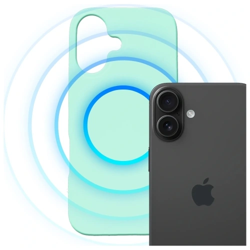 Etui 3MK Hardy MagSilicone do Apple iPhone 16 morski