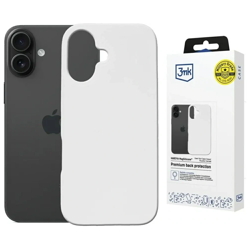 Wholesale 3MK Hardy MagSilicone Apple iPhone 16 Plus white - 3MK16687 - {ean13} - Hurt