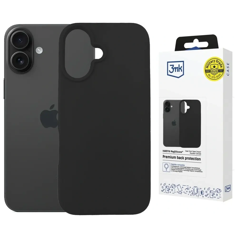 Wholesale 3MK Hardy MagSilicone Apple iPhone 16 Plus graphite - 3MK16688 - {ean13} - Hurt
