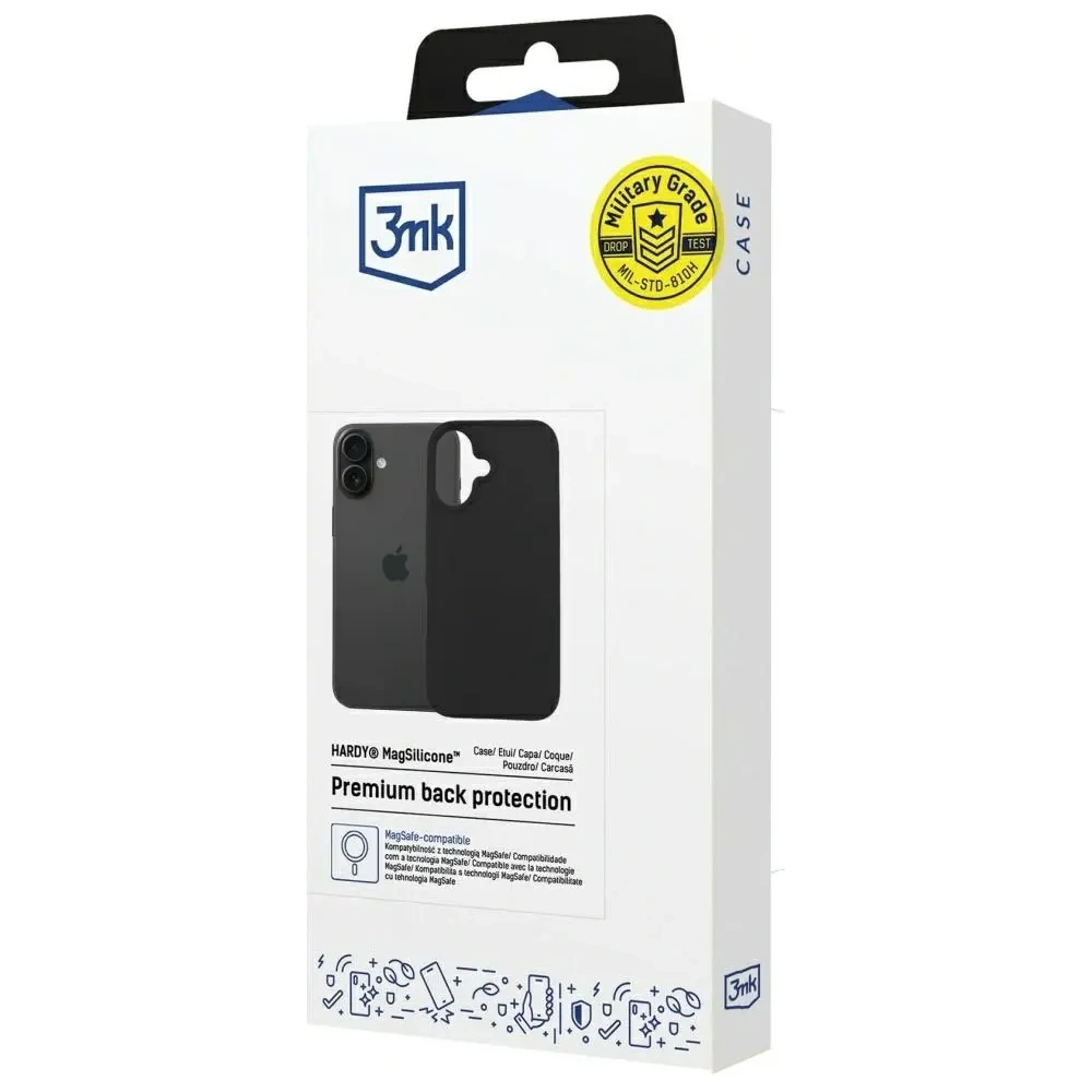 Wholesale 3MK Hardy MagSilicone Apple iPhone 16 Plus graphite - 3MK16688 - {ean13} - Hurt