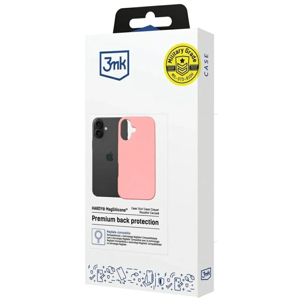 Wholesale 3MK Hardy MagSilicone Apple iPhone 16 Plus pink - 3MK16690 - {ean13} - Hurt