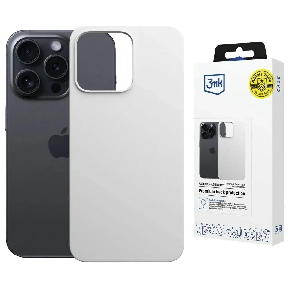 Wholesale 3MK Hardy MagSilicone Apple iPhone 16 Pro Max white - 3MK16694 - {ean13} - Hurt