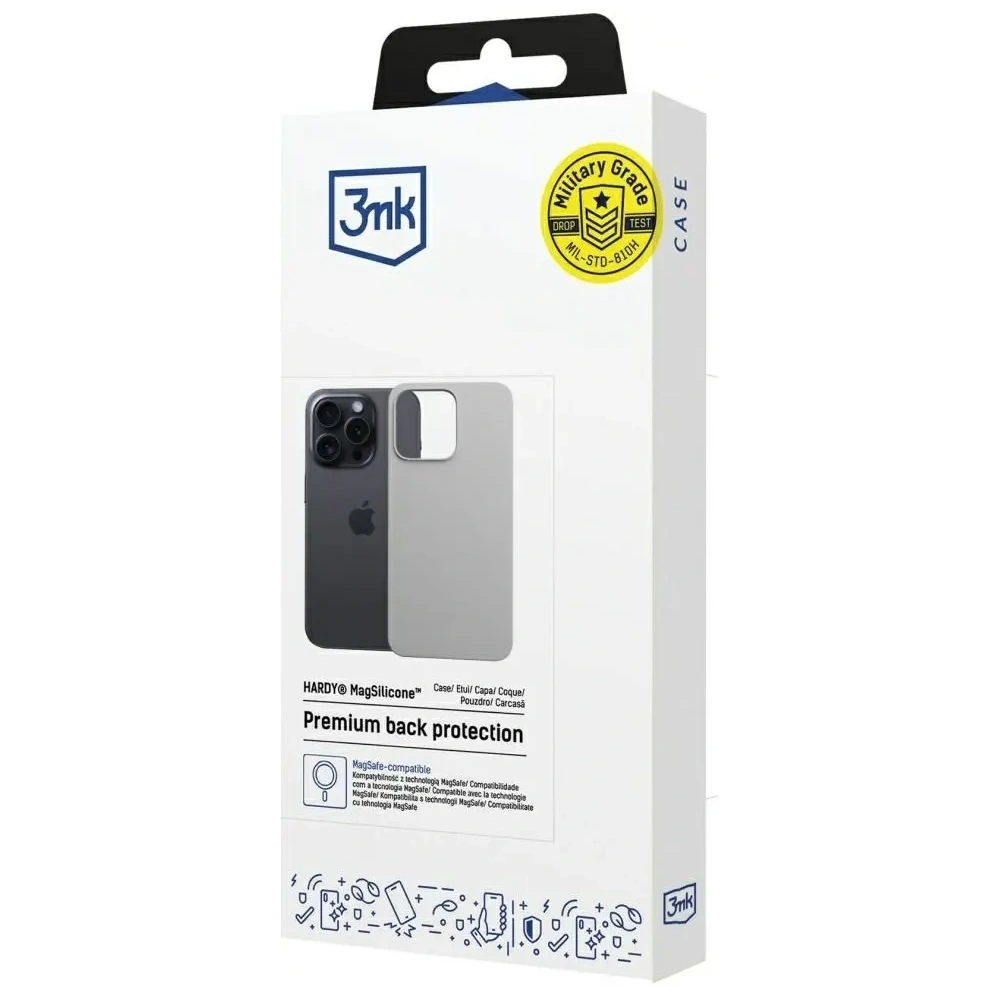 Wholesale 3MK Hardy MagSilicone Apple iPhone 16 Pro Max titanium - 3MK16696 - {ean13} - Hurt