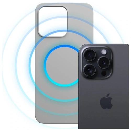 Etui 3MK Hardy MagSilicone do Apple iPhone 16 Pro tytanowy