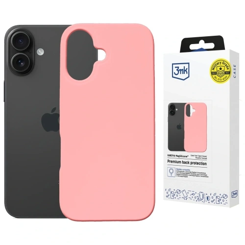 Etui 3MK Hardy MagSilicone do Apple iPhone 16 różowy