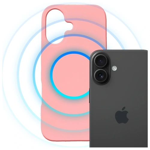 Etui 3MK Hardy MagSilicone do Apple iPhone 16 różowy