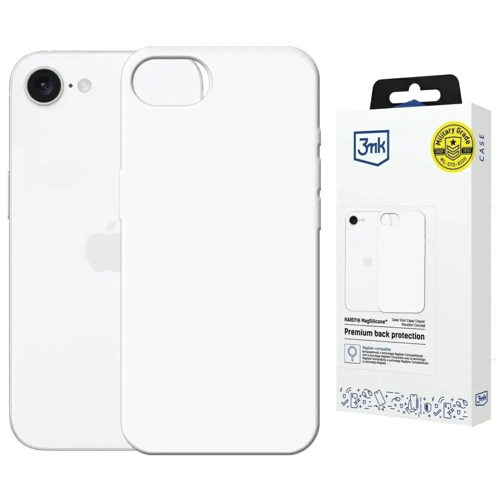 Wholesale 3MK Hardy MagSilicone Apple iPhone 16e white - 3MK16700 - {ean13} - Hurt