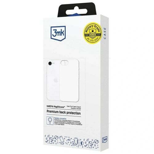 Etui 3MK Hardy MagSilicone do Apple iPhone 16e biały
