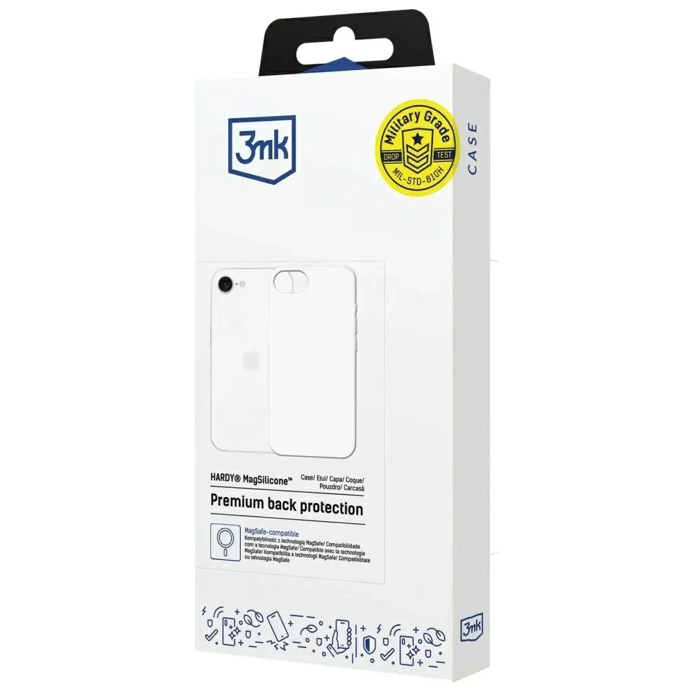 Hurtownia GSM - 3MK Hardy MagSilicone Apple iPhone 16e alb - 3MK16700 - {ean13} - Hurt