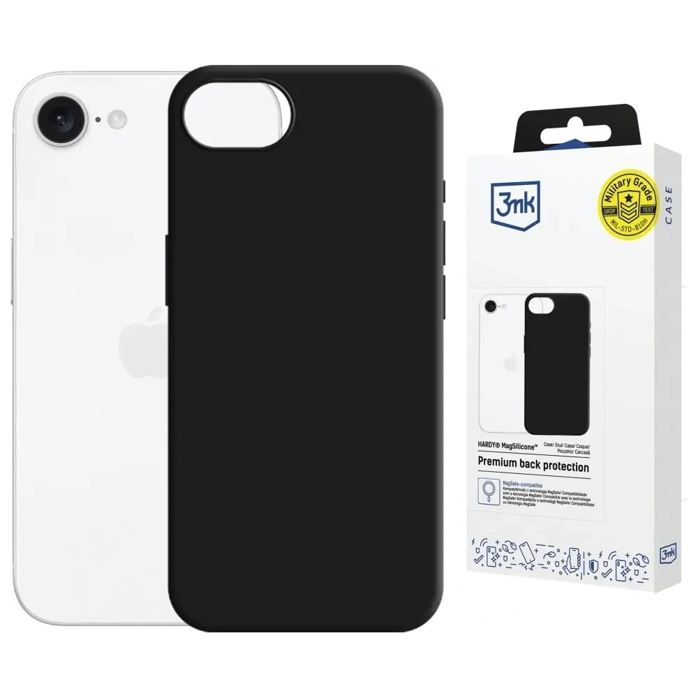 Wholesale 3MK Hardy MagSilicone Apple iPhone 16e black - 3MK16701 - {ean13} - Hurt