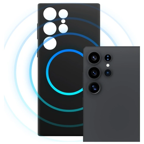 Etui 3MK Hardy MagSilicone do Samsung Galaxy S23 Ultra czarny