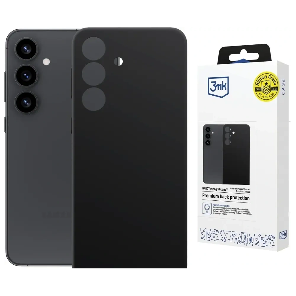 Hurtownia GSM - 3MK Hardy MagSilicone Samsung Galaxy S24 fekete - 3MK16703 - {ean13} - Hurt