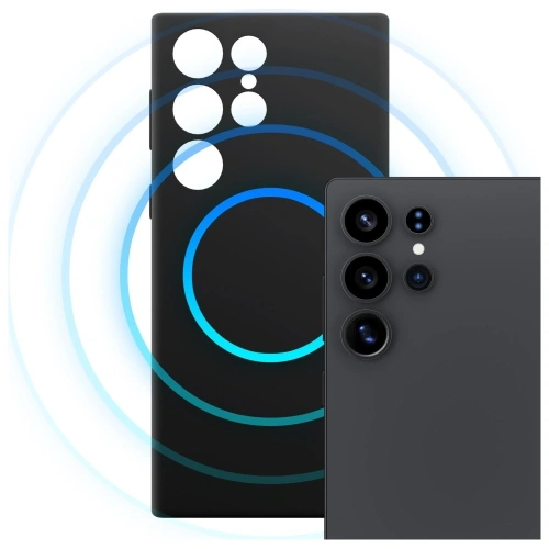 Etui 3MK Hardy MagSilicone do Samsung Galaxy S24 Ultra czarny