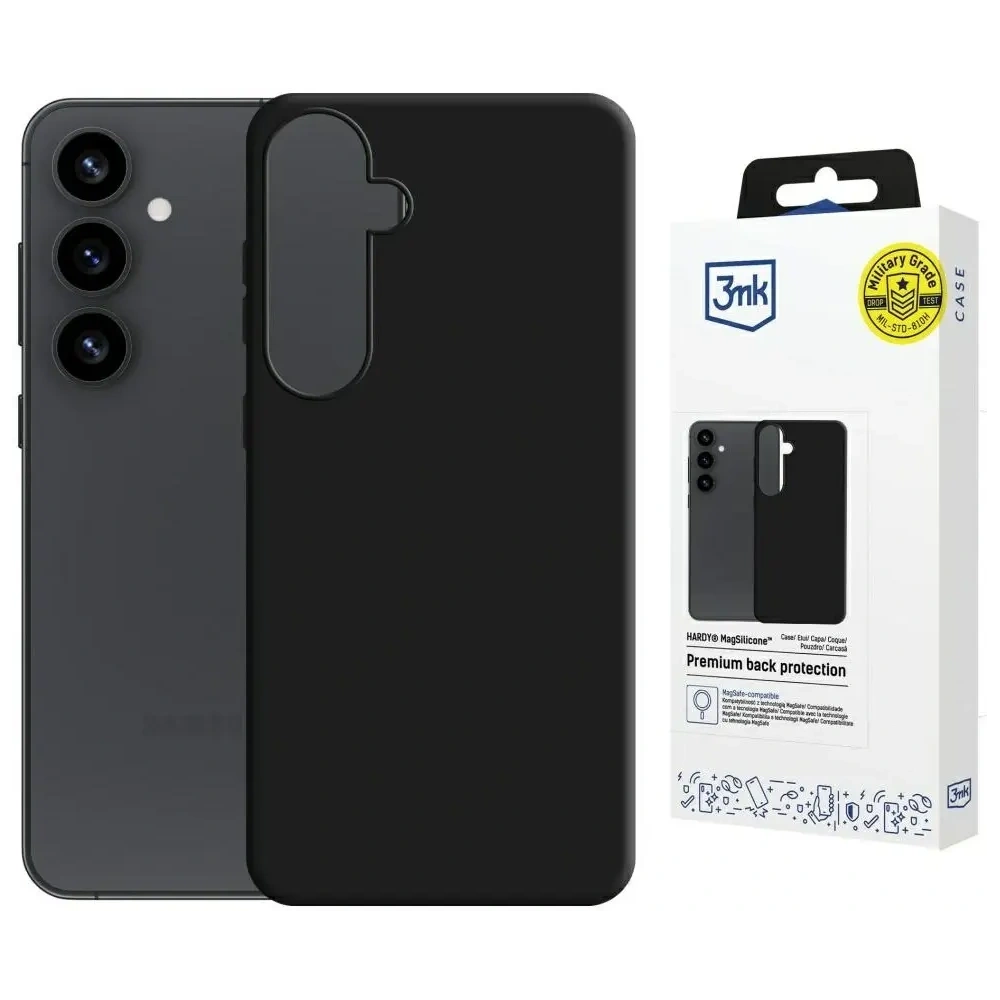Hurtownia GSM - 3MK Hardy MagSilicone Samsung Galaxy S25 černý - 3MK16705 - {ean13} - Hurt