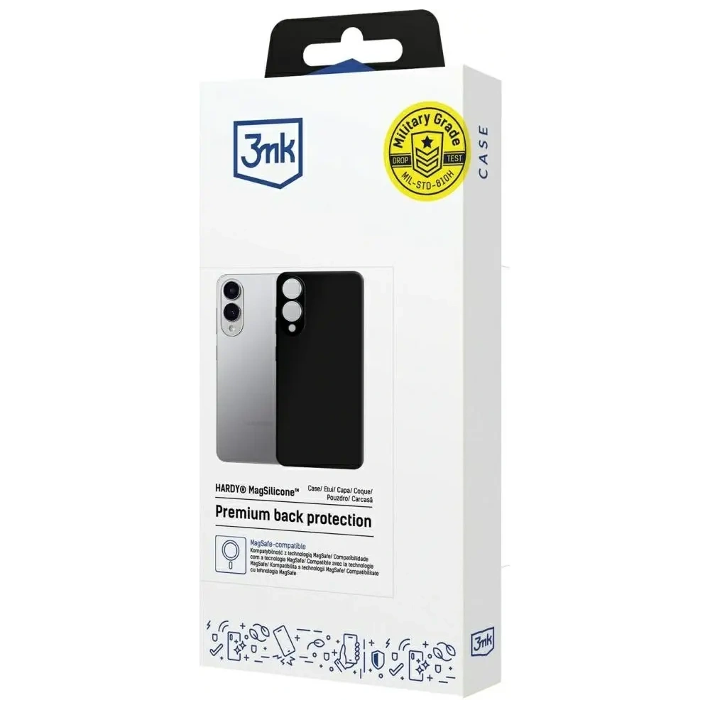 Wholesale 3MK Hardy MagSilicone Samsung Galaxy S25 Edge black - 3MK16706 - {ean13} - Hurt