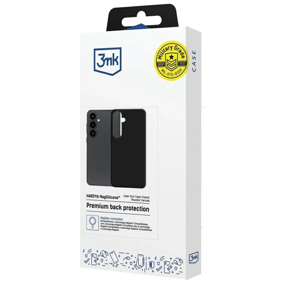 Hurtownia GSM - 3MK Hardy MagSilicone Samsung Galaxy S25+ Plus černý - 3MK16708 - {ean13} - Hurt