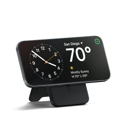 Magnetyczny powerbank z podstawką Satechi OntheGo Powerbank 5000mAh MagSafe Qi2 (black)