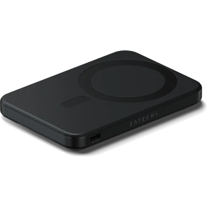 Magnetyczny powerbank z podstawką Satechi OntheGo Powerbank 5000mAh MagSafe Qi2 (black)