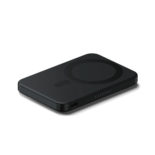 Magnetyczny powerbank z podstawką Satechi OntheGo Powerbank 5000mAh MagSafe Qi2 (black)