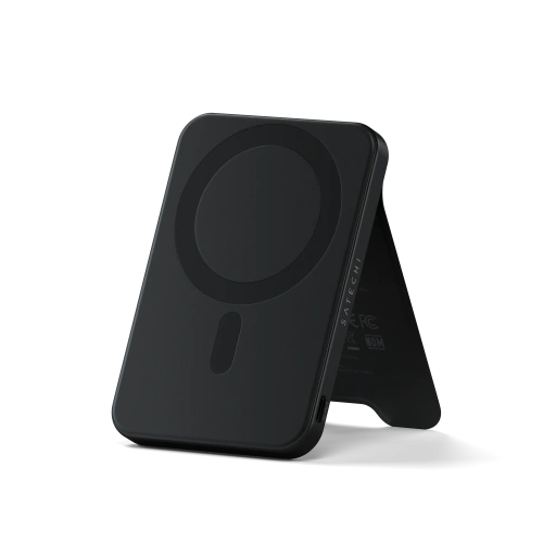 Magnetyczny powerbank z podstawką Satechi OntheGo Powerbank 5000mAh MagSafe Qi2 (black)
