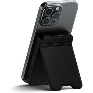 Magnetyczny powerbank z podstawką Satechi OntheGo Powerbank 10000mAh MagSafe Qi2 (black)