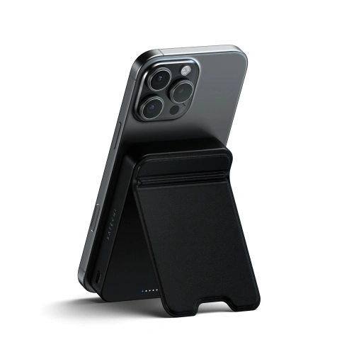 Magnetyczny powerbank z podstawką Satechi OntheGo Powerbank 10000mAh MagSafe Qi2 (black)