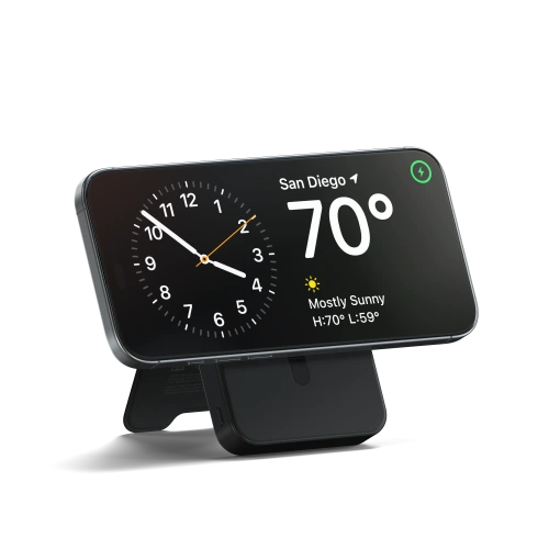 Magnetyczny powerbank z podstawką Satechi OntheGo Powerbank 10000mAh MagSafe Qi2 (black)