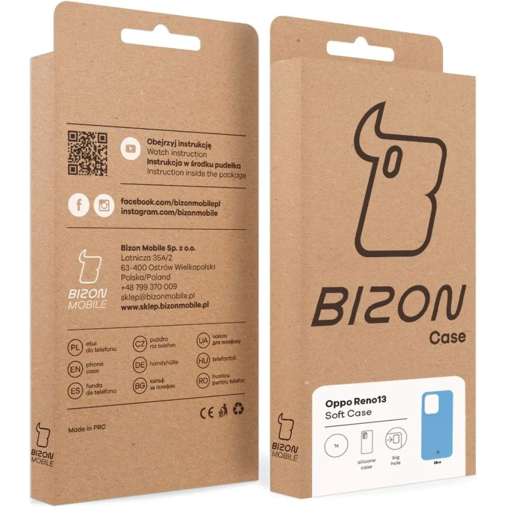 Bizon Soft Case Oppo Reno13 modrý