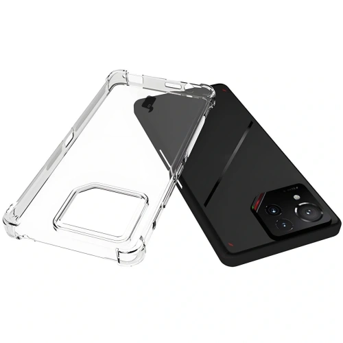 Elastyczne etui + 2x folia na ekran Bizon Case Clear Pack do Asus ROG Phone 9 / 9 Pro