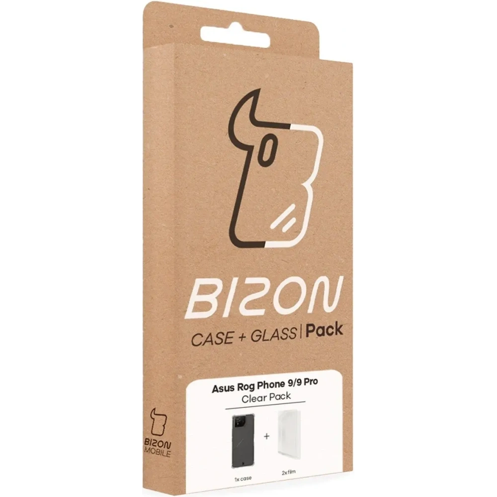 Hurtownia GSM - Bizon Case Clear Pack carcasă + 2x folie de protecție pentru ecran Asus ROG Phone 9 / 9 Pro - BIZ9688 - {ean13} - Hurt