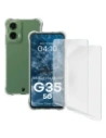 Hurtownia GSM - Elastyczne etui + 2x folia na ekran Bizon Case Clear Pack do Motorola Moto G35 5G - BIZ9689 - {ean13} - Hurt