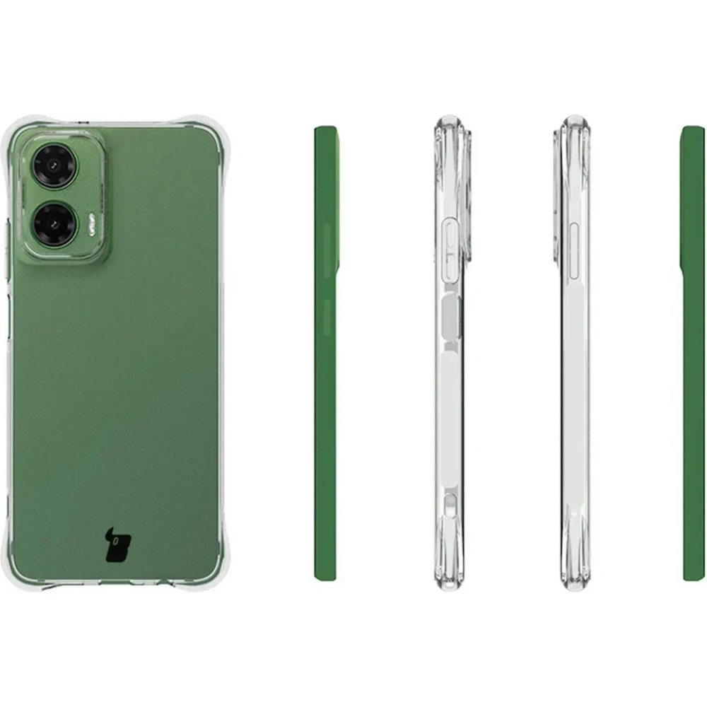 Hurtownia GSM - Elastyczne etui + 2x folia na ekran Bizon Case Clear Pack do Motorola Moto G35 5G - BIZ9689 - {ean13} - Hurt