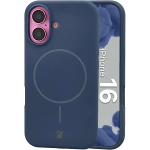 Hurtownia GSM - Silikonowe etui z pierścieniem magnetycznym Bizon Soft Case do Apple iPhone 16 granatowe - BIZ9690 - {ean13} - Hurt