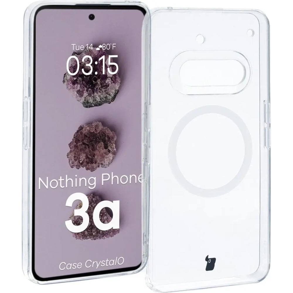 Hurtownia GSM - Etui z pierścieniem magnetycznym Bizon Case CrystalO do Nothing Phone (3a) przezroczyste - BIZ9691 - {ean13} - Hurt