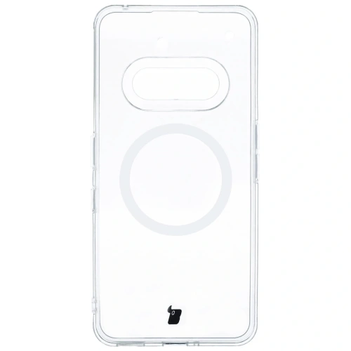 Etui z pierścieniem magnetycznym Bizon Case CrystalO do Nothing Phone (3a) przezroczyste
