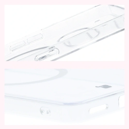 Etui z pierścieniem magnetycznym Bizon Case CrystalO do Nothing Phone (3a) przezroczyste