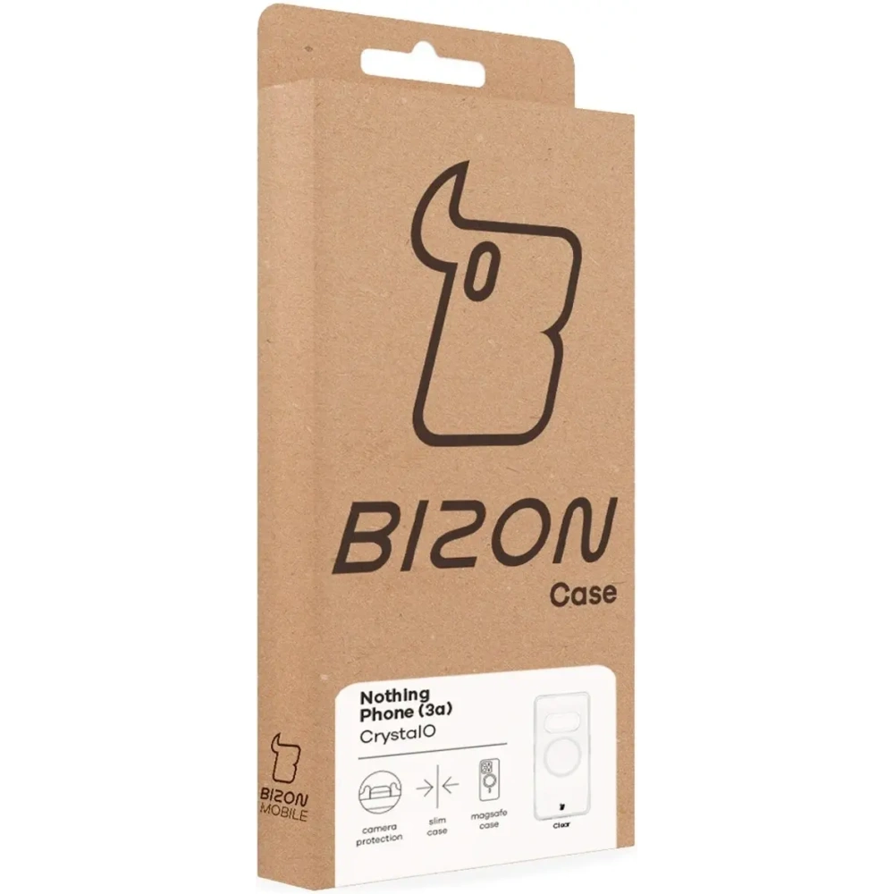 Hurtownia GSM - Etui z pierścieniem magnetycznym Bizon Case CrystalO do Nothing Phone (3a) przezroczyste - BIZ9691 - {ean13} - Hurt