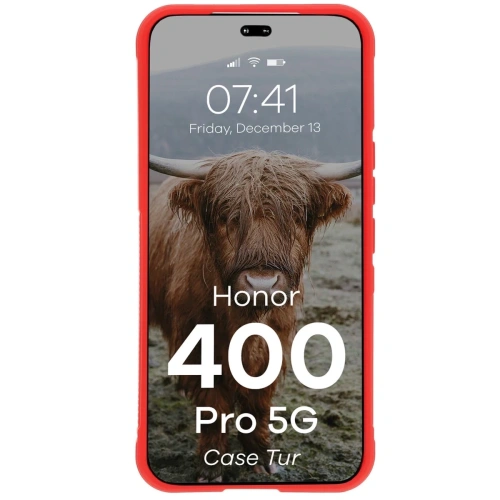 Pancerne etui Bizon Case Tur do Honor 400 Pro czerwone