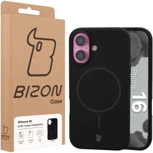 Bizon Soft Case Magnetic Apple iPhone 16 fekete