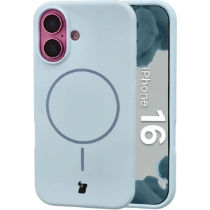 Hurtownia GSM - Silikonowe etui z pierścieniem magnetycznym Bizon Soft Case do Apple iPhone 16 błękitne - BIZ9699 - {ean13} - Hurt