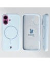 Hurtownia GSM - Silikonowe etui z pierścieniem magnetycznym Bizon Soft Case do Apple iPhone 16 błękitne - BIZ9699 - {ean13} - Hurt