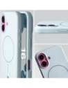 Hurtownia GSM - Silikonowe etui z pierścieniem magnetycznym Bizon Soft Case do Apple iPhone 16 błękitne - BIZ9699 - {ean13} - Hurt