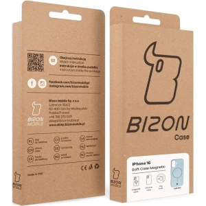 Hurtownia GSM - Silikonowe etui z pierścieniem magnetycznym Bizon Soft Case do Apple iPhone 16 błękitne - BIZ9699 - {ean13} - Hurt