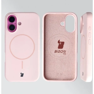 Hurtownia GSM - Silikonowe etui z pierścieniem magnetycznym Bizon Soft Case do Apple iPhone 16 jasnoróżowe - BIZ9700 - {ean13} - Hurt